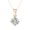 Collier pendentif argent plaqué or médaillon colliers diamant pierres précieuses bijoux de mode colliers en or
