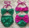 Peuter kinderen badkleding baby meisje zeemeermin badpak meisjes bikini set zomer kinderen badmode badpak baby zwemmen kostuum strandkleding