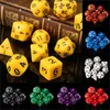 10 stks Set Polyhedral Dungeons Dragons Daggerdale Dice voor DND MTG RPG Poly Dice Board Games Gathering Speelgoed met Dice Bag