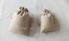 طبقة مزدوجة عالية Quanlity Natural Linen Charprating Carps Bacs Jute Bags Bags Bags Bags Gift Hessian Wedding Favor