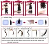 Ludzkie włosy u częściowe peruka luźne dziewicze dziewicze Indian Nieprocentowane Remy Human Hair Upart Wig Faid Middle For for Black Women9682797