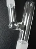 wholesale S shape glass joint adapter with male(14mm) to male (19mm) or male(19mm)to male(19mm)