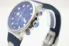 Gorąca Sprzedaż Niebieski Dial Blue Guma Pas Trend Whatches White Winter Nierdzewna Watch Męskie Wrist Zegarki