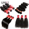 3 Feixes de Lote Não Transformados Cabelo Brasileiro Tecer Onda Do Corpo Em Linha Reta Solta Onda Profunda Kinky Encaracolado Cabelo Humano Brasileiro Extensões de Cor Natural