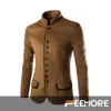 Wholesale-New winter men's casual woolen tunic collar small suit jacket coat brand-clothing jacket men's suit jacket men