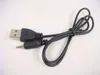 50 stks / partij 70cm Hoge snelheid USB naar DC2.0 Black Power Cable 2mm Port Gratis verzending