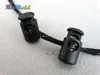 100 pçs Cord Lock Stopper Barrel Plastic Spring Toggle Black 28mm 14 5mm 11mm Para Bolsas Vestuário 255g