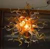 Lamps Modern Art Lamp Wholesale Price Small Crystal Chandeliers Golden Color 100% Handmade Blown Glass Pendant Chandelier light