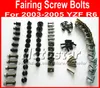 New cheap Motorcycle Fairing screw bolts set for YAMAHA 2003 2004 2005 YZFR6 YZF R6 03 04 05 black fairings aftermarket bolt screws parts