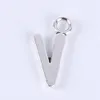 2015New Fashion Antique Silver Copled Metal Alloy Sells A-Z Alphabet Letter V Charms Floating 1000pcs Lot # 022X260X