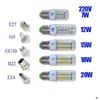 DHL High quality ultra bright Led bulb E27 E14 B22 G9 110V-240V SMD 5730 chip 360beam angle led corn light lighting X100