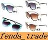 Nova moda senhora óculos de sol designer desenhador uv400 anti-radiação alta qualidade lente gato olho óculos de sol cores 4 moq = 10