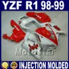 أسود لامع مسطحة ل yamaha r1 fairings 1998 1999 سنة نموذج طقم الجسم 98 99 yzf r1 fairing مجموعات أجزاء هيكل السيارة مجموعة V2DU