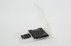 1000pcslot 2 in 1 Standard SD SDHC Memory Card Case Holder Micro SD TF Card Storage Transparent Plastic Box9105922