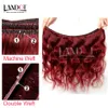 Bourgogne Malaisienne Vague de Corps Vierge Bundles de Tissage de Cheveux Humains Malaisienne Vague de Corps Cheveux 3 Pcs Lot Vin Rouge 99J Extensions de Cheveux Humains Doux Complet