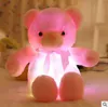 30 cm 50 cm Colorido Oso de peluche resplandeciente Juguetes de peluche luminosos Kawaii Light Up LED Oso de peluche de peluche para niños Juguetes de Navidad CCA8079 30pcs