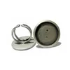 Beadsnice латунь безель кольцо заготовки регулируемая с 25 мм круглый безель лоток для кабошон или Камея DIY кольца выводы для женщин ID 10412