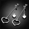 Brand new sterling silver plate Straight heart-shaped серьги DFMSE651, женские 925 серебряные мотаться люстра серьги 10 пар много завод