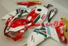 Gratis Anpassa Motorcykel Fairing Kit för Aprillia RS125 2006-2011 Röd vit Gröna Fairings Rs 125 06 07 08 09 10 11