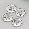 Hot ! 100pcs Antique Silver Alloy I Love You To The Moon & Back Charms DIY Jewelry 19 x 20mm