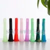 4 inch Smoke Silicone down stem For glass Bong silocon tube a variety of colors are optional --SRS430