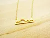 30 шт., милые ожерелья с снежными горами, простое современное минималистичное ожерелье с природой, Парижским пейзажем, ожерелье для женщин260h