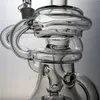 Recycler bong water pipe oil rig bongs heady glass pipes 인라인 여과기 dab rigs 두꺼운 왁스 석영 banger hookahs