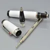 Beroemde Limited Edition mode rollerball serienummer Witte keramische geschenkpennen met willekeurige edelsteen