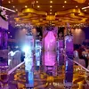 Высококачественные Свадебное Зеркало Ковер с золотом и серебром двухсторонняя для романтической свадьбы Благоприятная Свадебные украшения (1,2 м ширина)