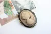 Ny Hot Selling Beauty Head Vintage Brosch Retro Cameo Individualitet Pin Brosch Collar Pin Retro Corsage Pin Y009