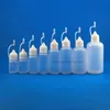 100 Pcs 10 ML High Quality LDPE Plastic dropper bottles With Metal Needle Tip Caps Squeezable bottles laboratorial