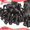 Greatremy® Aunty Funmi Hair Extensions Natural Color Brazilian Human Virgin Hair Weft Spiral Curl Double Drawn Bouncy Curls Hair Bundles