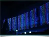 Weihnachtsbeleuchtung Hochzeit Aktivität Hintergrund Layout Fenster Dekoration Produkte 8m * 4m 1024led Wasser Wasserfall LED Urlaubslichter Serie