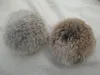 10 cm Naturalny Brązowy Kolor Rabbit Futro Pom Poms Odzież Akcesoria Buty Kapelusz Akcesoria, 50 sztuk / zestaw, Darmowe i szybkie Express