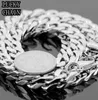 22 '' + 8.8 '' Silber Jewlery Set 6mm breit Figaro Kette Halskette Armband 316L Edelstahl für Männer XMAS Birthday Gifts