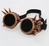 Rivet Steampunk lunettes Cyber Goth Cosplay soudage Antique victorien Vintage Glasse 4 couleurs 10 pièces/lot livraison gratuite