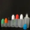 Garrafas conta -gotas de plástico de 30 ml com tampa de tampa à prova de criança, garrafas de conta -gotas de colapso para a garrafa líquida de 120pcslot, vazio 9016872