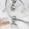 Cinderella Tiara Silver Dangle Crown 100% 925 Sterling Silver Beads Fit Pandora Charms Bracelet Authentic DIY Fashion Jewelry