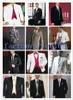 Tuxedos de mariage noir, nouveaux smokings de marié à deux boutons, costume de mariage pour hommes (veste + pantalon + cravate + gilet) 10