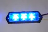Cor dupla brilhante 6leds * 3W carro strobe alerta luz, luzes de emergência do caminhão, lighheads, luz policial, impermeável