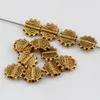 250pcs oro antico in lega di zinco ruota dentata distanziatore perline 8x10mm per creazione di gioielli braccialetto collana accessori fai da te