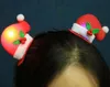 女性の女の子のファッションクリスマスの帽子の形の導かれたヘアピンのヘアクリップクリップクリスマスパーティーの装飾子供のためのza5290