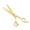 Hår sax 7 tum skär sax 65 tum tunnare saxar Lyrebird Golden Dog Grooming Scissors New7120536