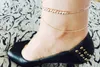 Women Anklet Metallic Fashion multilayer metal Beads Sexy Ankle Chain New Lady Elegant Minimalistic Joker Foot Chain Anklet