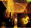 Struny 2M*3M 210LEDS Światła kurtyny netto Światła Światła Flash LED LED Strings Wedding Christmas Decoratio