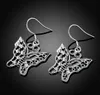Mix 50 style 50pairs/lot 925 Silver Earrings Women Supplies Charm Stud Earrings Beautiful Christmas gift