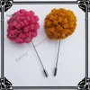 Felt blommor lapel pin brosch pins 20st / lot 12color för ditt val gratis frakt