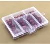 Empty 6 Compartment Plastic Clear Storage Box For Jewelry Nail Art Container Sundries Organizer Free Shipping wen4652