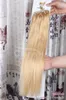 100 Strand kolay döngü silikon mikro halka boncuklar insan saç uzantıları peruci remy saç doğal düz 05gs 1822quot8 colo7316811