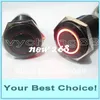 50 teile/los 16mm 12 V Ring LED Beleuchtet Momentan Wasserdicht Anti-Vandalismus Schwarz Metall Druckschalter (DHL Kostenloser Versand)